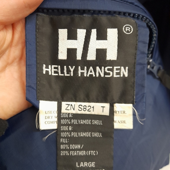Helly Hansen Reversible Down Large Nylon   Jacket - Picture 11 of 16